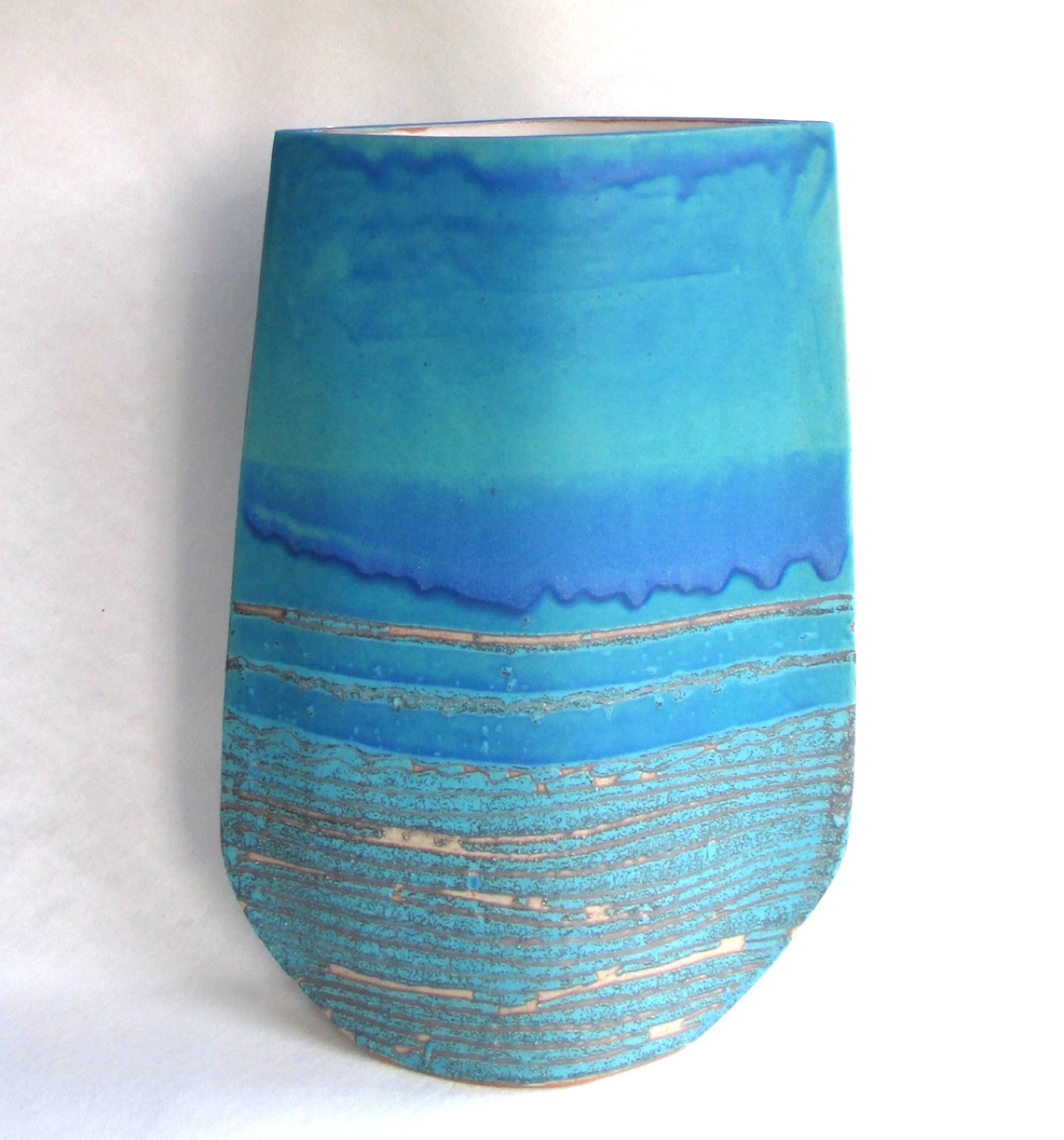 'Blue Totem Ellipse' by artist Sarah  Perry